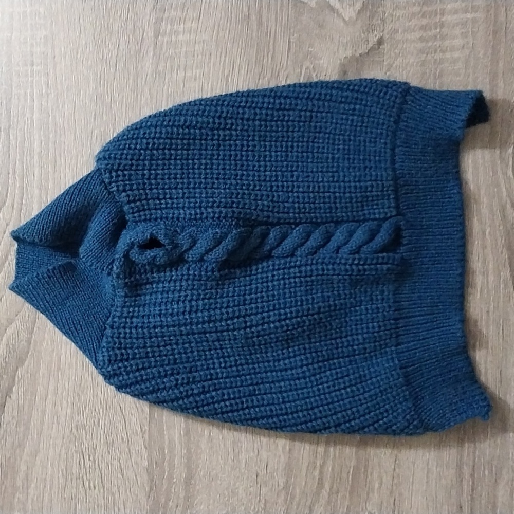 Pet Spirit Small Dog/Puppy Blue Knit Sweater